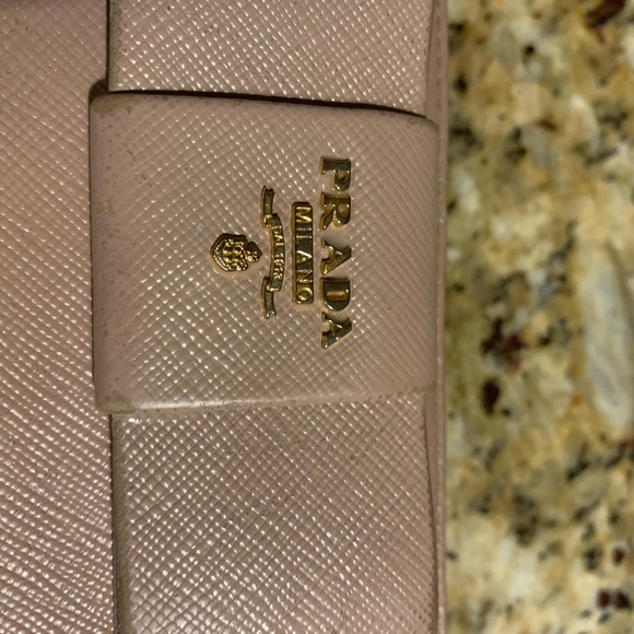 PRADA Large Fiocco Ribbon Wallet in Pale Dusty Pink - Picture 5 of 14